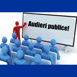 ANUNŢ privind organizarea audierilor publice